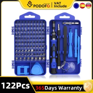 Set Cacciaviti Precisione 122 Pezzi Kit Riparazione Magnetico PC Smartphone
